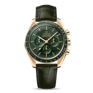 Omega Speedmaster Moonwatch Professional Co-Axial Master Chronometer Chronograph 42 mm herreur Green Moonshine Gold
